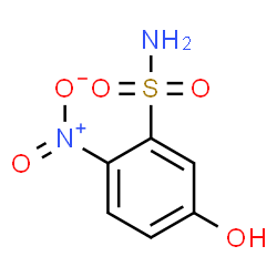 ChemSpider 2D Image | 5-Hydroxy-2-nitrobenzenesulfonamide | C6H6N2O5S