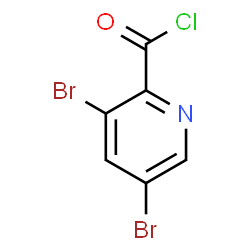 ChemSpider 2D Image | 3,5-Dibromo-2-pyridinecarbonyl chloride | C6H2Br2ClNO