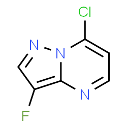 ChemSpider 2D Image | 7-Chloro-3-fluoropyrazolo[1,5-a]pyrimidine | C6H3ClFN3