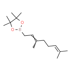 ChemSpider 2D Image | 2-[(2E)-3,7-Dimethyl-2,6-octadien-1-yl]-4,4,5,5-tetramethyl-1,3,2-dioxaborolane | C16H29BO2