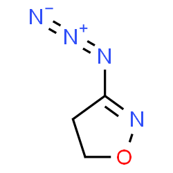 ChemSpider 2D Image | 3-Azido-4,5-dihydro-1,2-oxazole | C3H4N4O