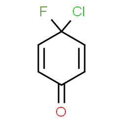 ChemSpider 2D Image | 4-Chloro-4-fluoro-2,5-cyclohexadien-1-one | C6H4ClFO