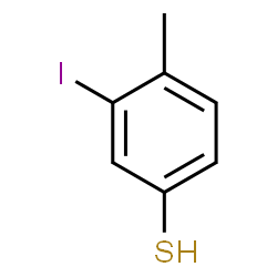 ChemSpider 2D Image | 3-Iodo-4-methylbenzenethiol | C7H7IS