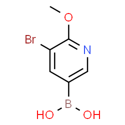 ChemSpider 2D Image | (5-Bromo-6-methoxy-3-pyridinyl)boronic acid | C6H7BBrNO3