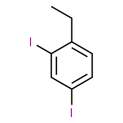 ChemSpider 2D Image | 1-Ethyl-2,4-diiodobenzene | C8H8I2