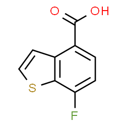 ChemSpider 2D Image | 7-Fluoro-1-benzothiophene-4-carboxylic acid | C9H5FO2S