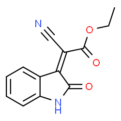 ChemSpider 2D Image | (Z)-ethyl 2-cyano-2-(2-oxoindolin-3-ylidene)acetate | C13H10N2O3