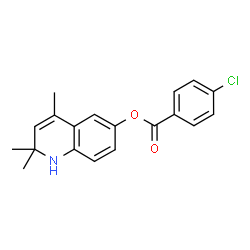 ChemSpider 2D Image | 2,2,4-trimethyl-1H-quinolin-6-yl 4-chlorobenzoate | C19H18ClNO2