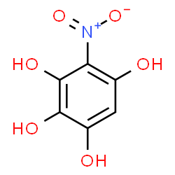 ChemSpider 2D Image | 4-Nitro-1,2,3,5-benzenetetrol | C6H5NO6
