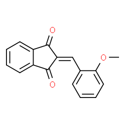 ChemSpider 2D Image | 2-(2-Methoxybenzylidene)-1H-indene-1,3(2H)-dione | C17H12O3
