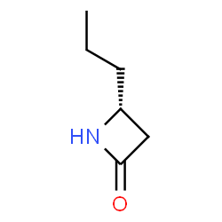 ChemSpider 2D Image | (4R)-4-Propyl-2-azetidinone | C6H11NO