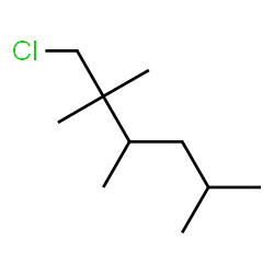 ChemSpider 2D Image | 1-Chloro-2,2,3,5-tetramethylhexane | C10H21Cl
