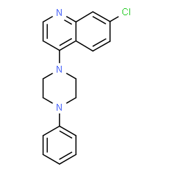 ChemSpider 2D Image | 7-Chloro-4-(4-phenyl-1-piperazinyl)quinoline | C19H18ClN3