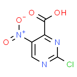 ChemSpider 2D Image | 2-Chloro-5-nitro-4-pyrimidinecarboxylic acid | C5H2ClN3O4
