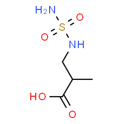 ChemSpider 2D Image | 2-Methyl-3-(sulfamoylamino)propanoic acid | C4H10N2O4S