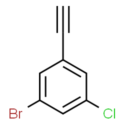 ChemSpider 2D Image | 1-Bromo-3-chloro-5-ethynylbenzene | C8H4BrCl