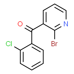 ChemSpider 2D Image | (2-Bromo-3-pyridinyl)(2-chlorophenyl)methanone | C12H7BrClNO
