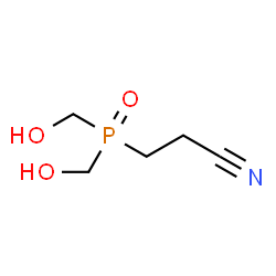 ChemSpider 2D Image | 3-[Bis(hydroxymethyl)phosphoryl]propanenitrile | C5H10NO3P