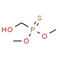 ChemSpider 2D Image | O,O-Dimethyl (hydroxymethyl)phosphonothioate | C3H9O3PS
