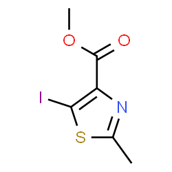 ChemSpider 2D Image | Methyl 5-iodo-2-methyl-1,3-thiazole-4-carboxylate | C6H6INO2S