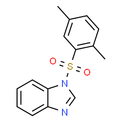 ChemSpider 2D Image | 1-[(2,5-Dimethylphenyl)sulfonyl]-1H-benzimidazole | C15H14N2O2S