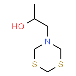ChemSpider 2D Image | 1-(1,3,5-Dithiazinan-5-yl)-2-propanol | C6H13NOS2