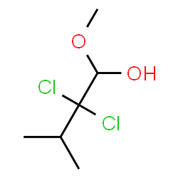 ChemSpider 2D Image | 2,2-Dichloro-1-methoxy-3-methyl-1-butanol | C6H12Cl2O2