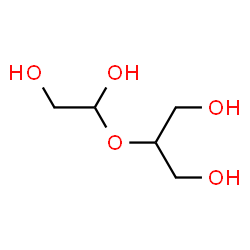 ChemSpider 2D Image | 2-(1,2-Dihydroxyethoxy)-1,3-propanediol | C5H12O5