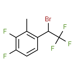 ChemSpider 2D Image | 1-(1-Bromo-2,2,2-trifluoroethyl)-3,4-difluoro-2-methylbenzene | C9H6BrF5