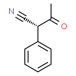 ChemSpider 2D Image | (2R)-3-Oxo-2-phenylbutanenitrile | C10H9NO