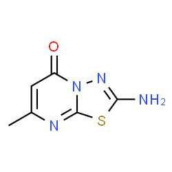ChemSpider 2D Image | 2-Amino-7-methyl-5H-[1,3,4]thiadiazolo[3,2-a]pyrimidin-5-one | C6H6N4OS
