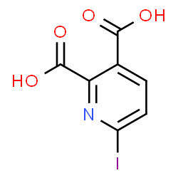 ChemSpider 2D Image | 6-Iodo-2,3-pyridinedicarboxylic acid | C7H4INO4