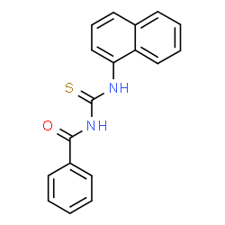 ChemSpider 2D Image | N-(1-Naphthylcarbamothioyl)benzamide | C18H14N2OS