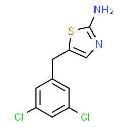 ChemSpider 2D Image | 5-(3,5-Dichlorobenzyl)-1,3-thiazol-2-amine | C10H8Cl2N2S