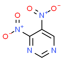 ChemSpider 2D Image | 4,5-Dinitropyrimidine | C4H2N4O4