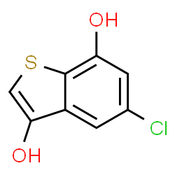 ChemSpider 2D Image | 5-Chloro-1-benzothiophene-3,7-diol | C8H5ClO2S