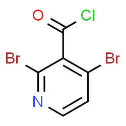 ChemSpider 2D Image | 2,4-Dibromonicotinoyl chloride | C6H2Br2ClNO