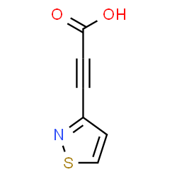 ChemSpider 2D Image | 3-(1,2-Thiazol-3-yl)-2-propynoic acid | C6H3NO2S