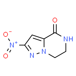 ChemSpider 2D Image | 2-Nitro-6,7-dihydropyrazolo[1,5-a]pyrazin-4(5H)-one | C6H6N4O3