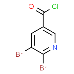 ChemSpider 2D Image | 5,6-Dibromonicotinoyl chloride | C6H2Br2ClNO
