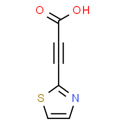 ChemSpider 2D Image | 3-(1,3-Thiazol-2-yl)-2-propynoic acid | C6H3NO2S