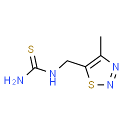 ChemSpider 2D Image | 1-[(4-Methyl-1,2,3-thiadiazol-5-yl)methyl]thiourea | C5H8N4S2