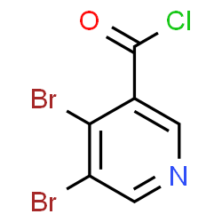 ChemSpider 2D Image | 4,5-Dibromonicotinoyl chloride | C6H2Br2ClNO