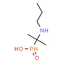 ChemSpider 2D Image | [2-(Propylamino)-2-propanyl]phosphinic acid | C6H16NO2P