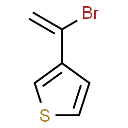 ChemSpider 2D Image | 3-(1-Bromovinyl)thiophene | C6H5BrS