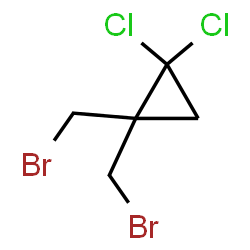 ChemSpider 2D Image | 1,1-Bis(bromomethyl)-2,2-dichlorocyclopropane | C5H6Br2Cl2