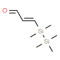 ChemSpider 2D Image | (2E)-3-(Pentamethyldisilanyl)acrylaldehyde | C8H18OSi2