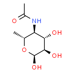 ChemSpider 2D Image | 4-Acetamido-4,6-dideoxy-alpha-D-glucopyranose | C8H15NO5