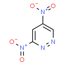 ChemSpider 2D Image | 3,5-Dinitropyridazine | C4H2N4O4