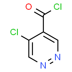 ChemSpider 2D Image | 5-Chloro-4-pyridazinecarbonyl chloride | C5H2Cl2N2O